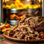 chuck roast shredded recipe steam oven