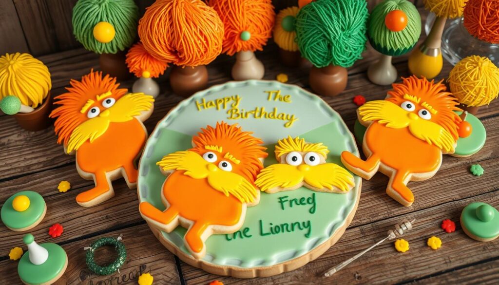 lorax birthday cookies