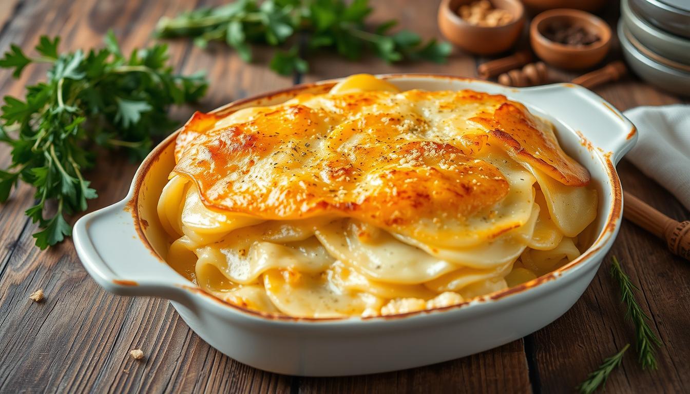 Creamy Scalloped Potatoes with Cheese Powder